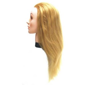 Fryzjerska główka treningowa włosy blond 45-50cm