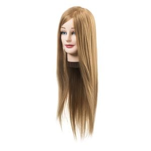 Fryzjerska główka treningowa włosy blond 55-60cm